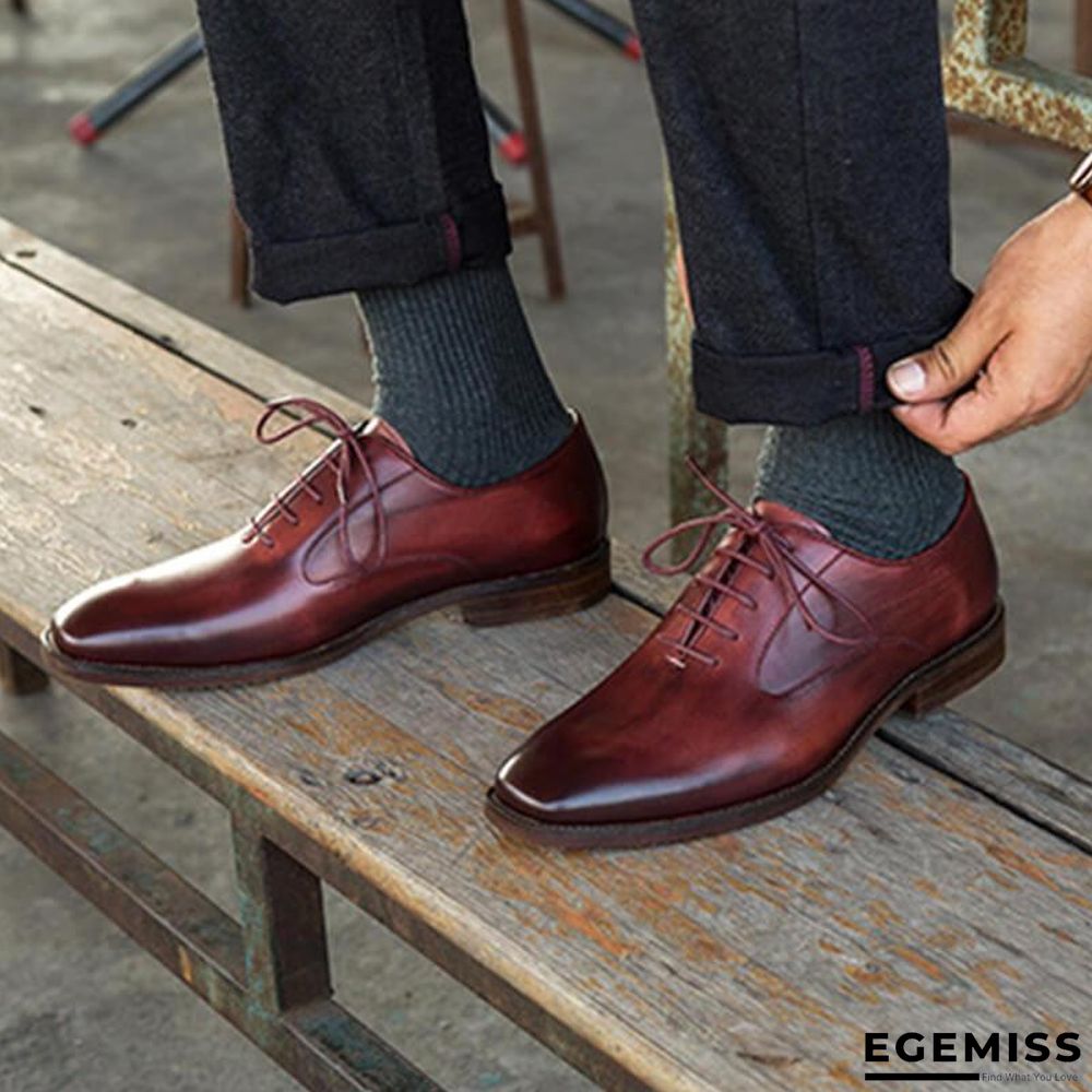 Men's Business Casual Oxford Leather Shoes | EGEMISS