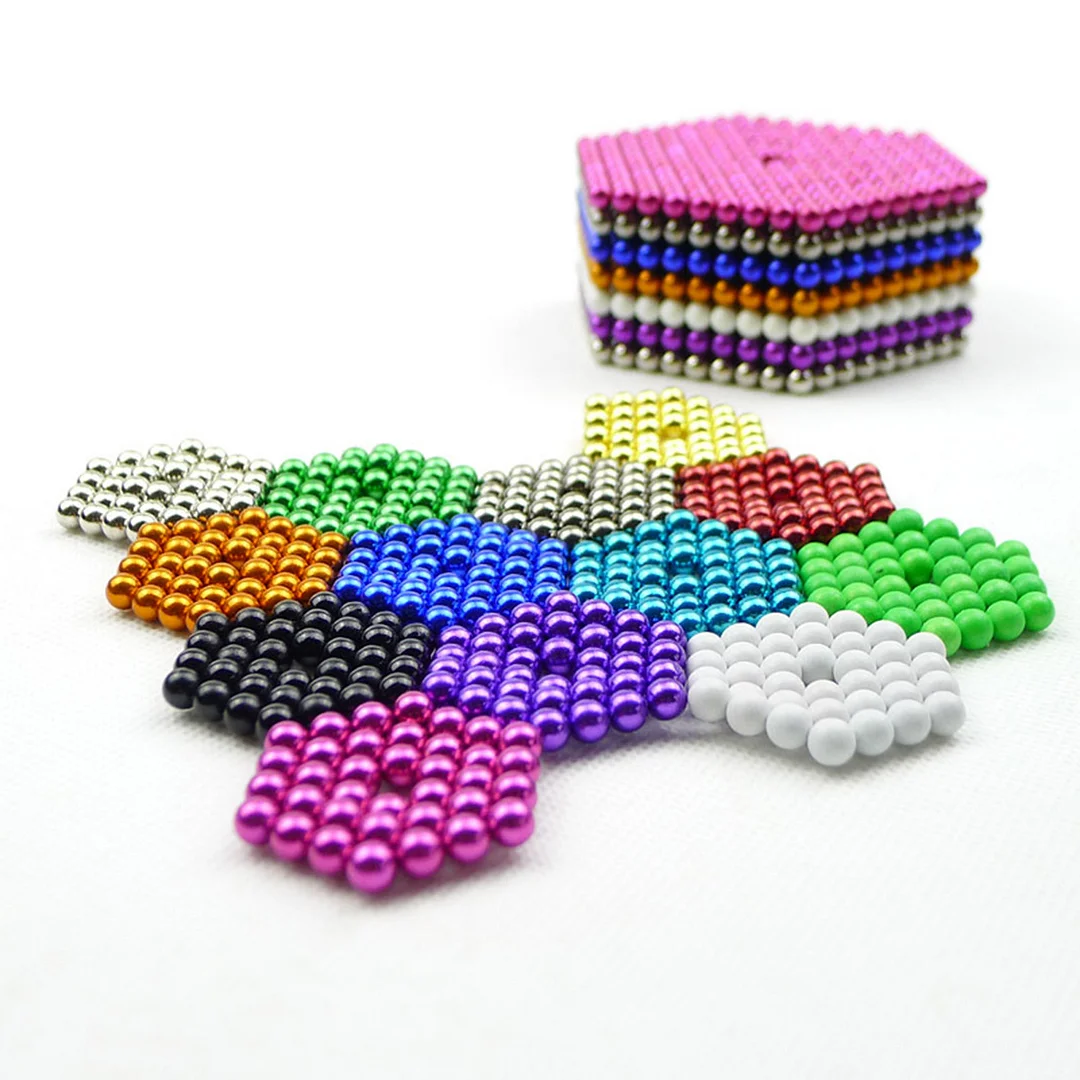 Colored Magnetic Bucky Balls Diameter 3mm 15mm Strong Magnetic Puzzle Rubik s Cube Magnet Bead Spheres Toy