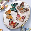 DIY Embroidered Butterfly Brooch Embroidery Butterfly Lapel Pin Clothes Decoration for Backpack Pants T-Shirt Jacket Bags Dress Jeans