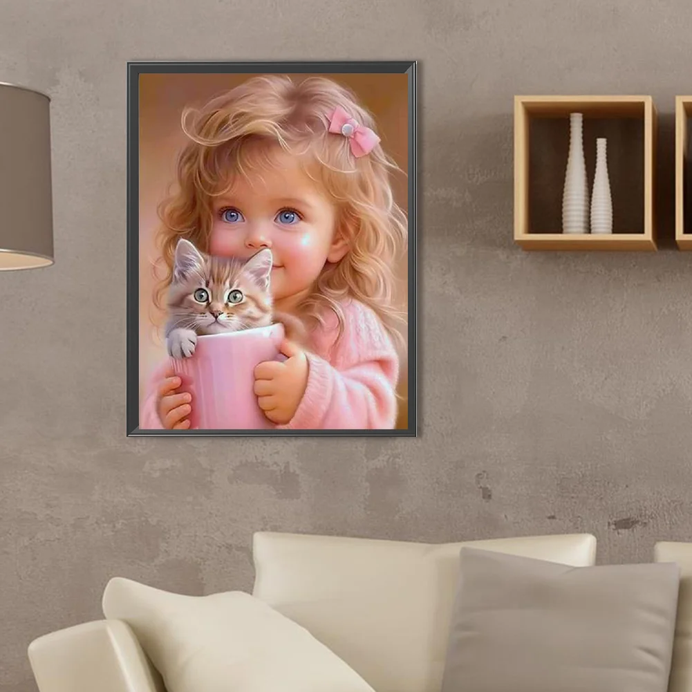 Diamond Painting - Full Square Drill - Girl(Canvas|30*40cm)