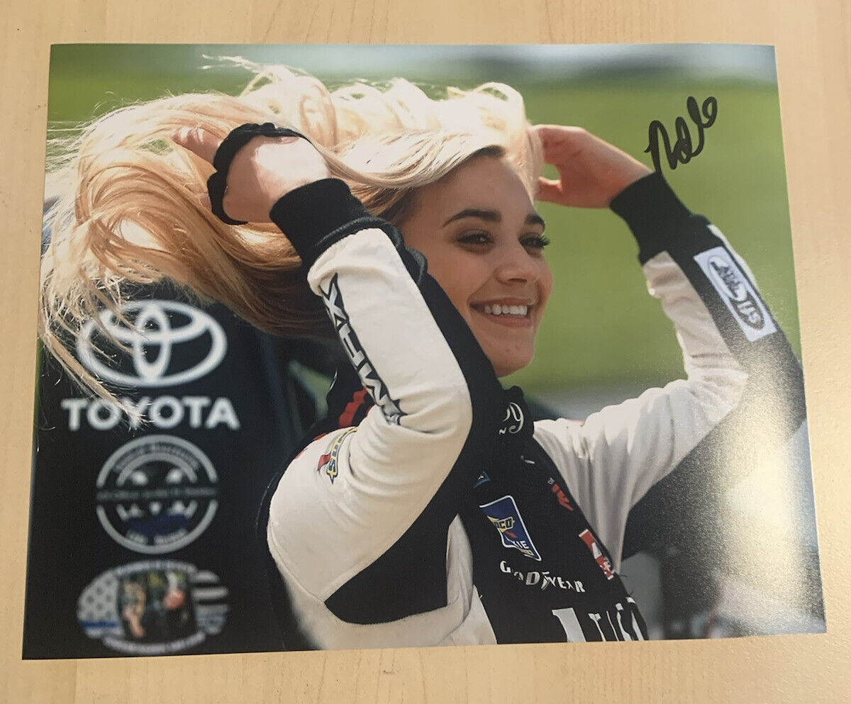 NATALIE DECKER HAND SIGNED 8x10 Photo Poster painting AUTOGRAPHED NASCAR RACING STAR RARE COA