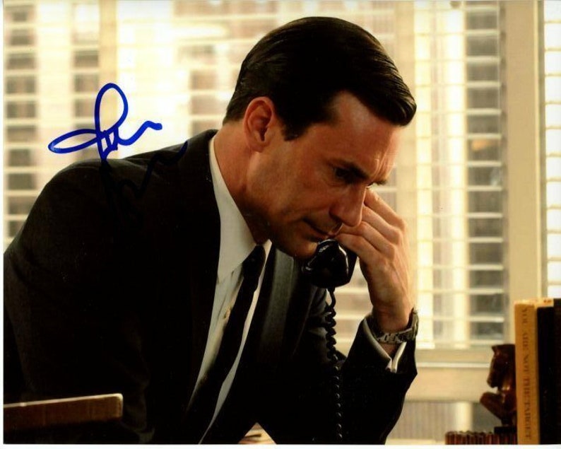 Jon hamm signed autographed donald draper mad men Photo Poster painting