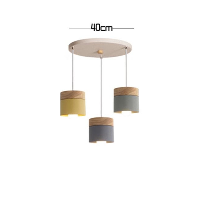 LED Wood Pendant Light Modern Nordic Pendant Lamp LED Pendant Lighting Bedroom Bedside Study Corridor Hotel Pendant Lamps