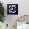 Diamond Painting-DIY Full Round Drill Lily Letter T(40x40cm)