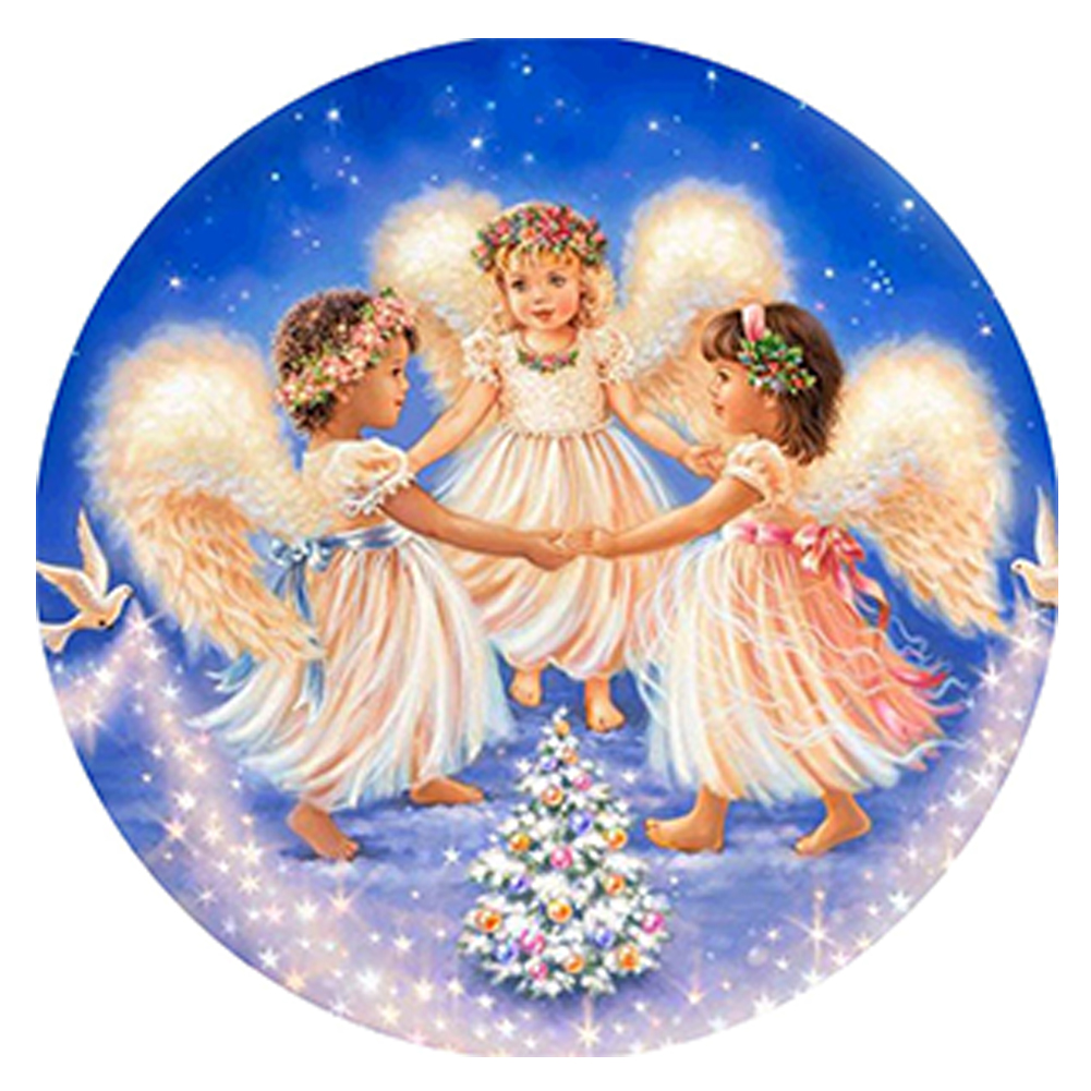 

Angel - 11CT Stamped Cross Stitch - 36*36CM, 501 Original