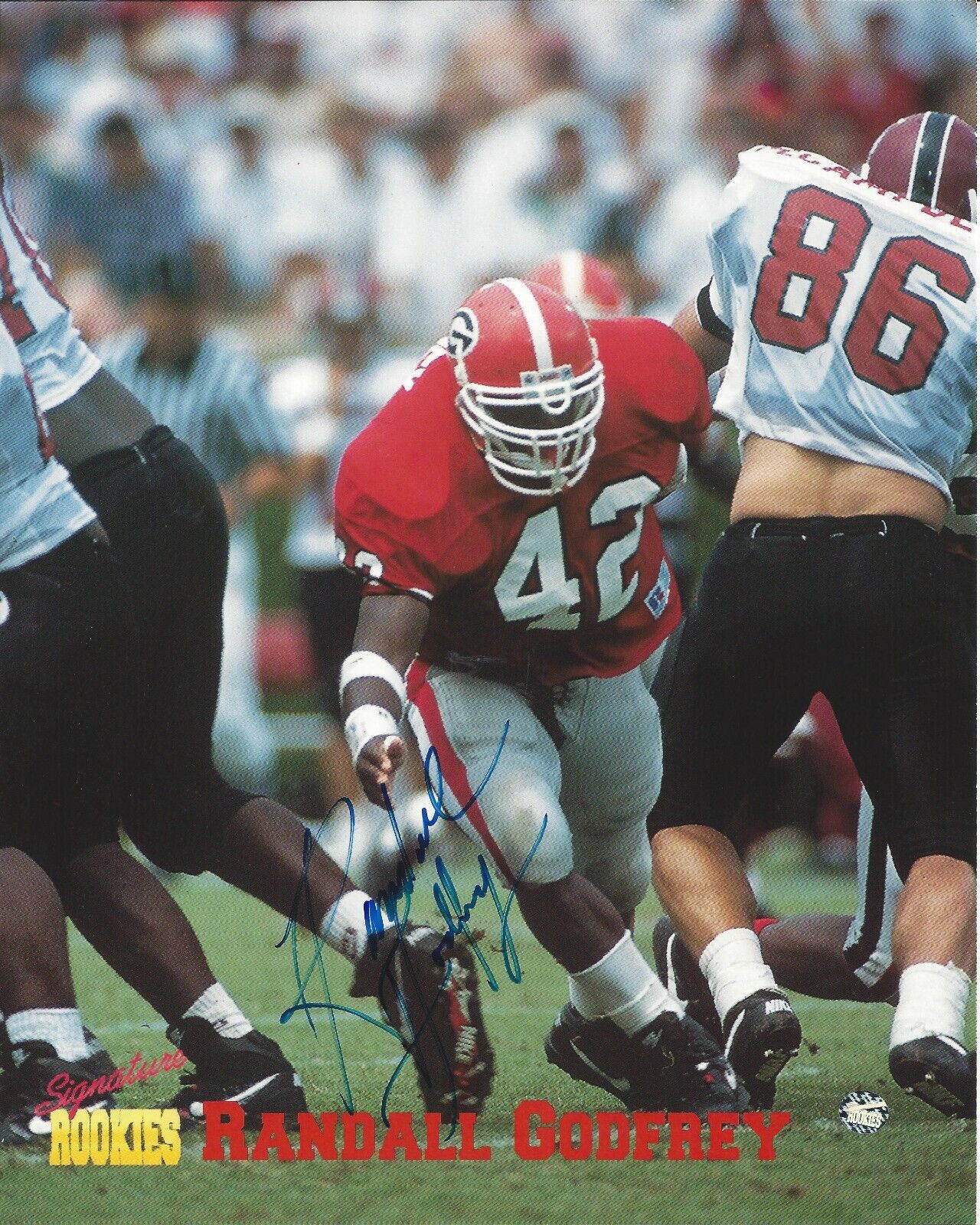 Randall Godfrey Autographed 8x10 Georgia Signature RookiesB419