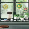 6 PCS Gem Art DIY Craft Kits Mandala Diamond Painting Window Stickers Kit