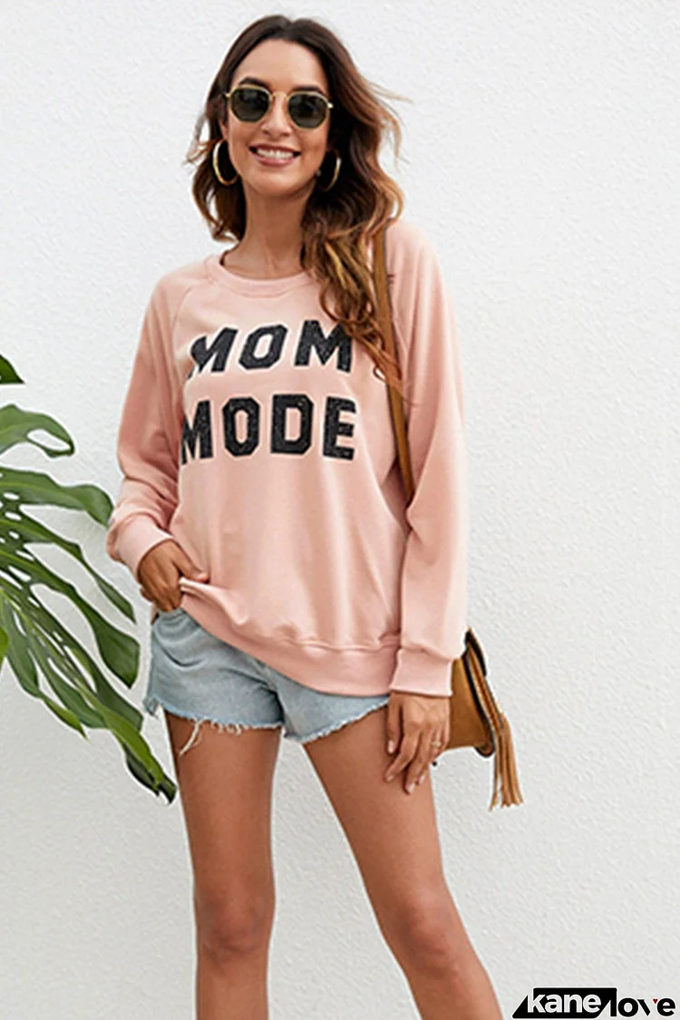 Mom Mode Printed Sweatshirt