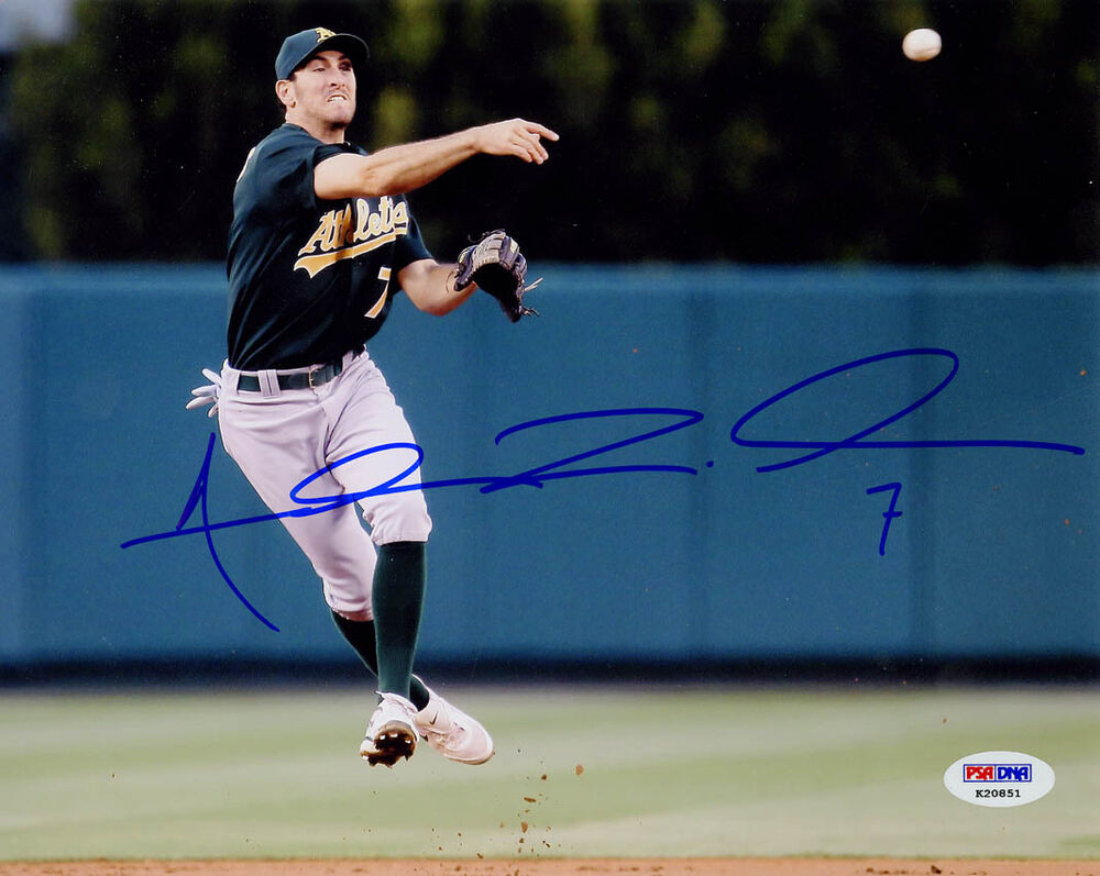 Adam Rosales SIGNED 8x10 Photo Poster painting Oakland A's PSA/DNA AUTOGRAPHED