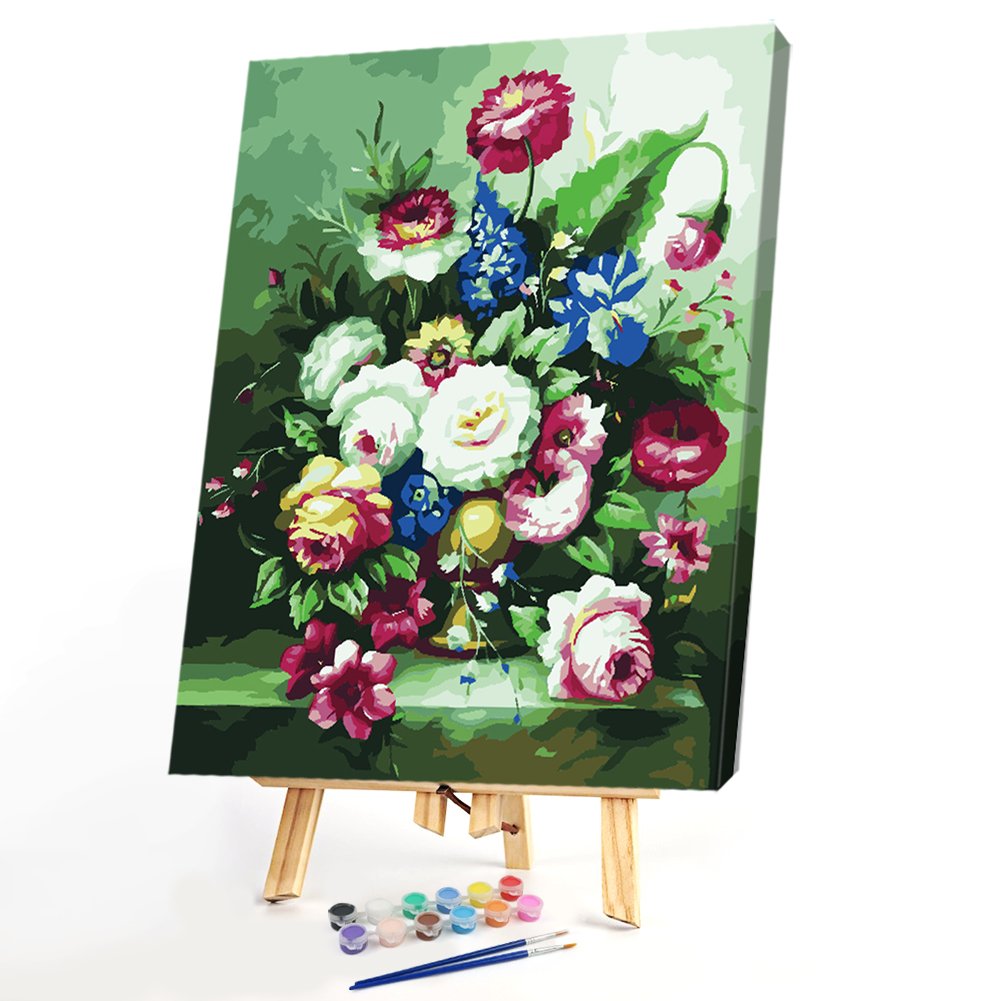 

40*50cm - Paint By Numbers - Flowers, 501 Original