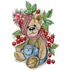 (Small Size)[Brand]Berry Bear - 14CT Stamped Cross Stitch - 22*32cm - Animal