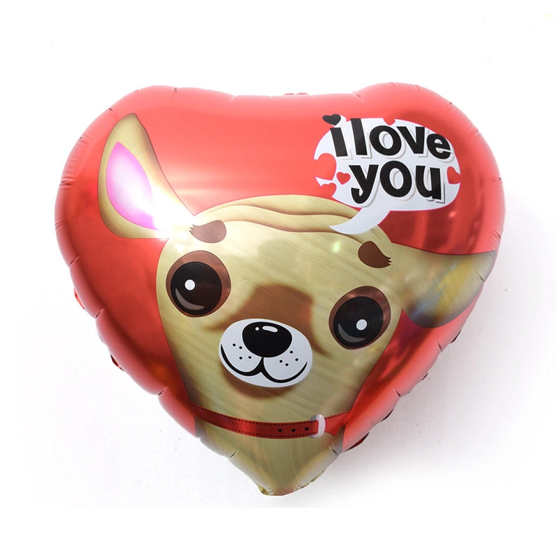 Vacation Minimalist Heart Shape Aluminum Film Travel Daily Balloons