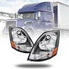 Unitedlu Semi Trucks Headlight Pair Compatible with 2004-2017 VOLVO VNL (Including All Bulbs),VNL Headlamp White Assembly