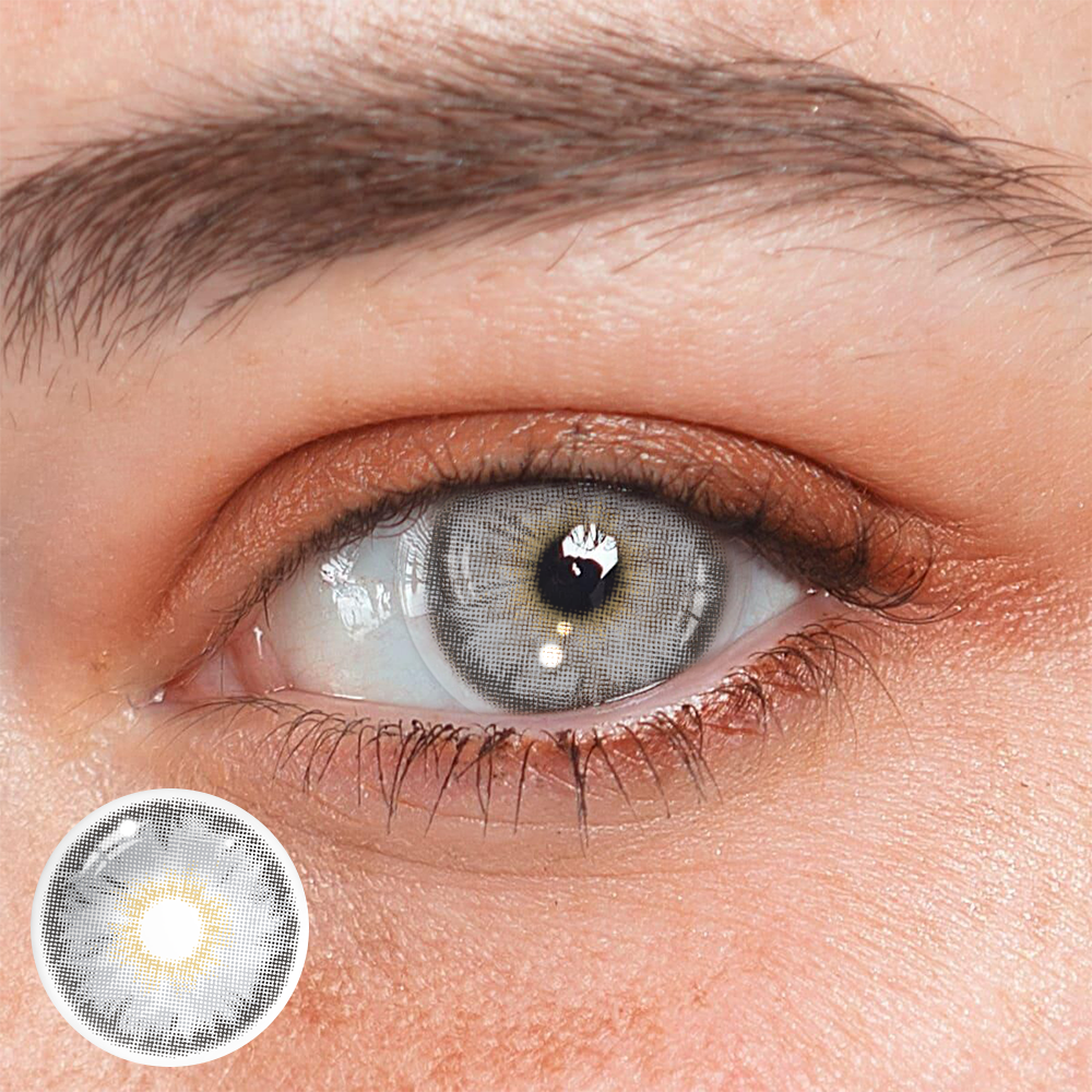 Cyrene Gray Prescription Coloured Contact Lenses