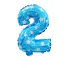 50PCS Polka Dot Colorful 0-9 Numbers 16" Aluminum Film Balloons Birthday Party Decor Supplies