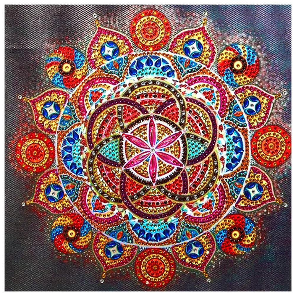 Diamond Painting - Special Shaped Drill - Mandala(Canvas|30*30cm)