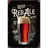 Irish  red ale - Panneaux en &eacute;tain m&eacute;tallique(20*30cm/30*40cm)