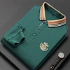 Business casual embroidered polo shirt