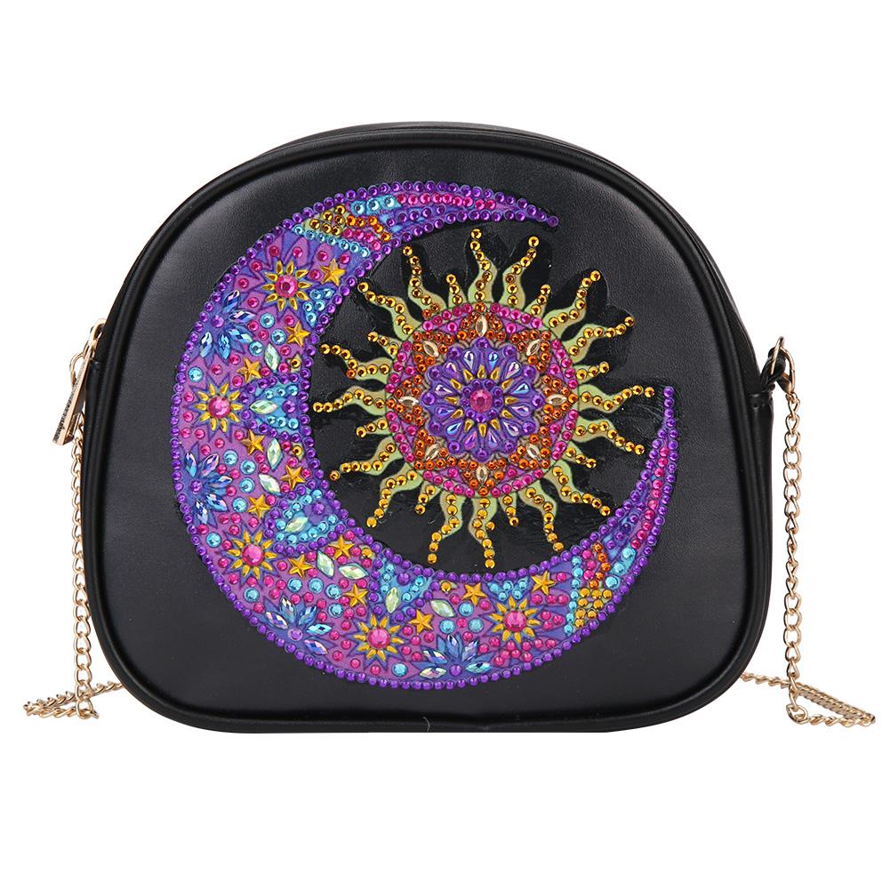 

Sun Moon-DIY Creative Diamond Wristlet Bag, 501 Original