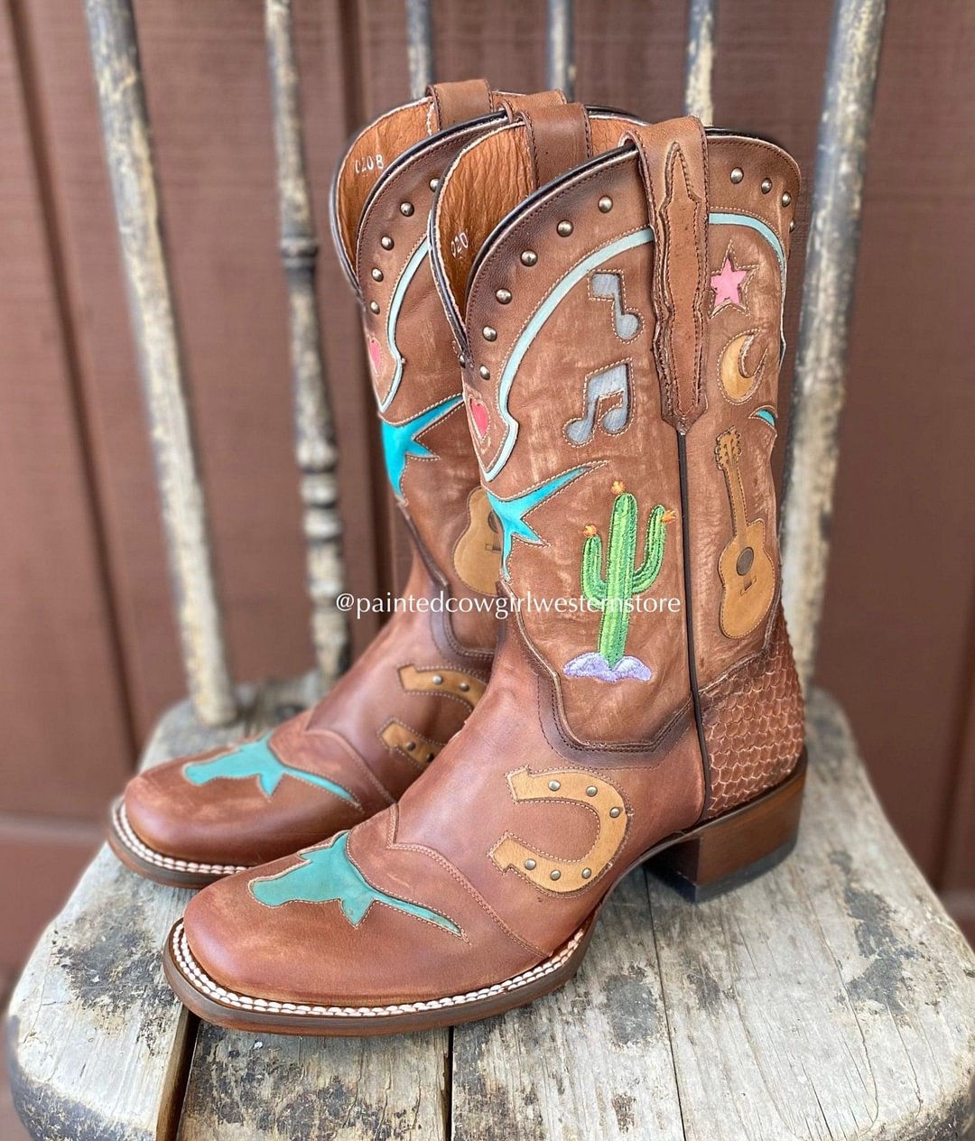 Dan Post Women's Western Dream Tan Square Toe Western Boot DP4646