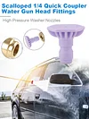 Car Wash Spray Nozzle 1/4 Quick Connection Wash Gun Spray Nozzle Stainless Steel