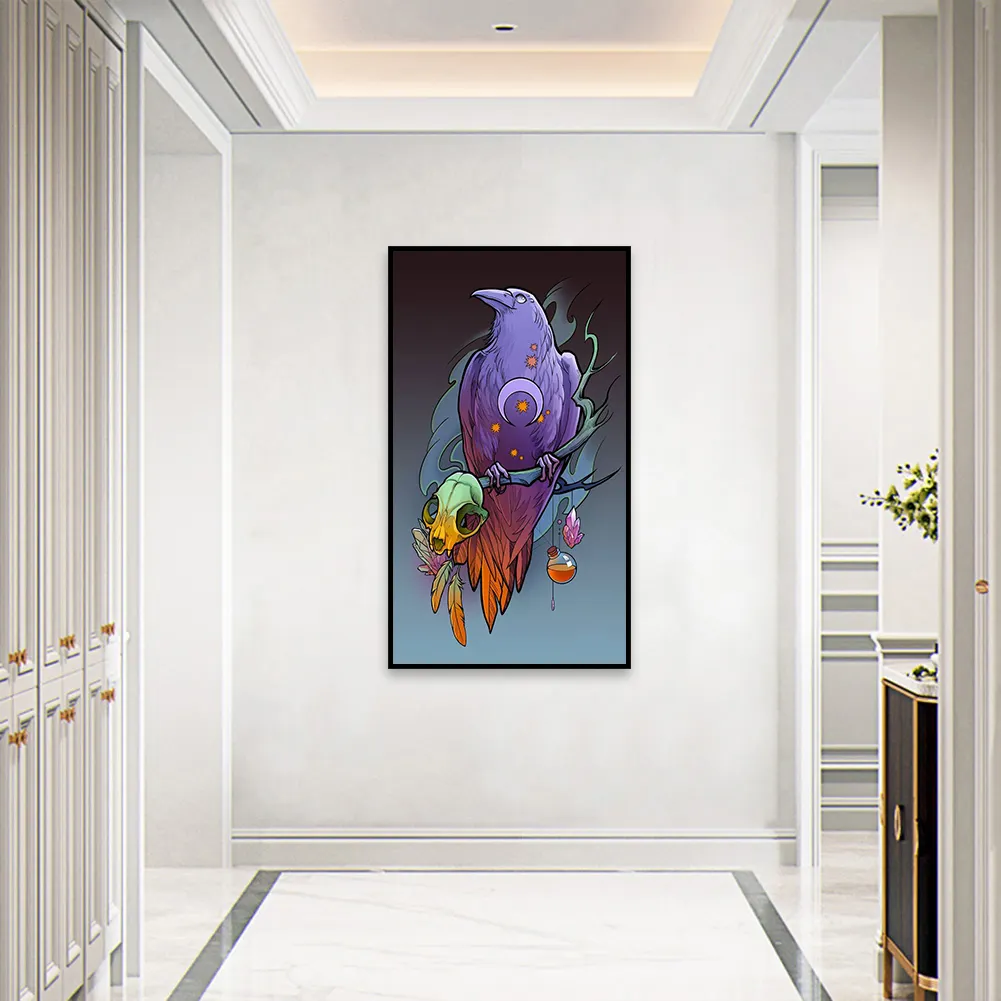 Diamond Painting - Full Square Drill - Crow(20*30 - 50*70cm)