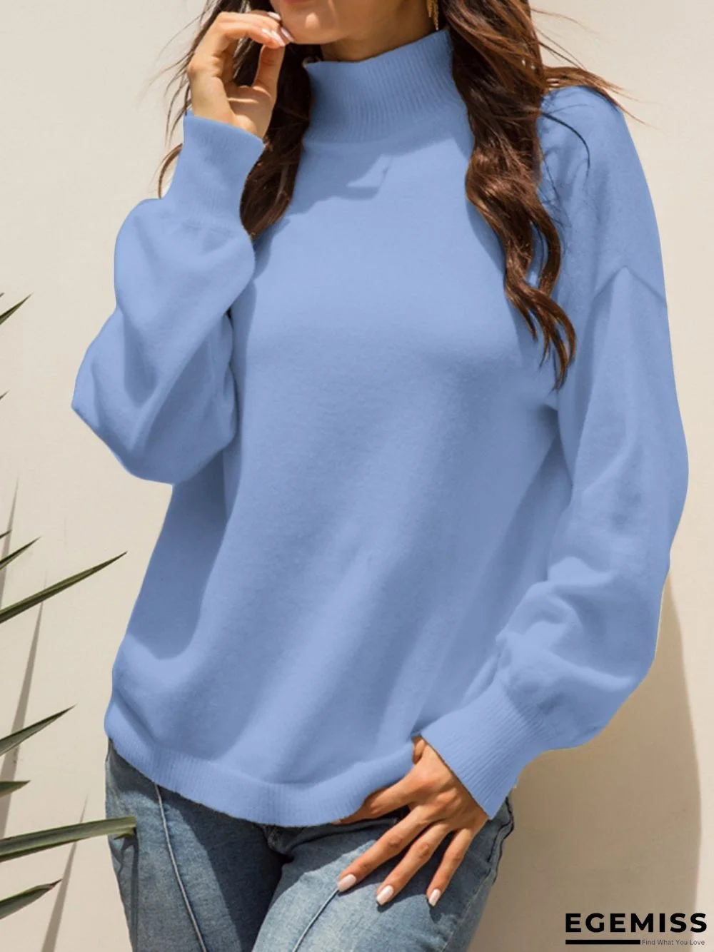 Casual Long Sleeve Shift Sweater | EGEMISS