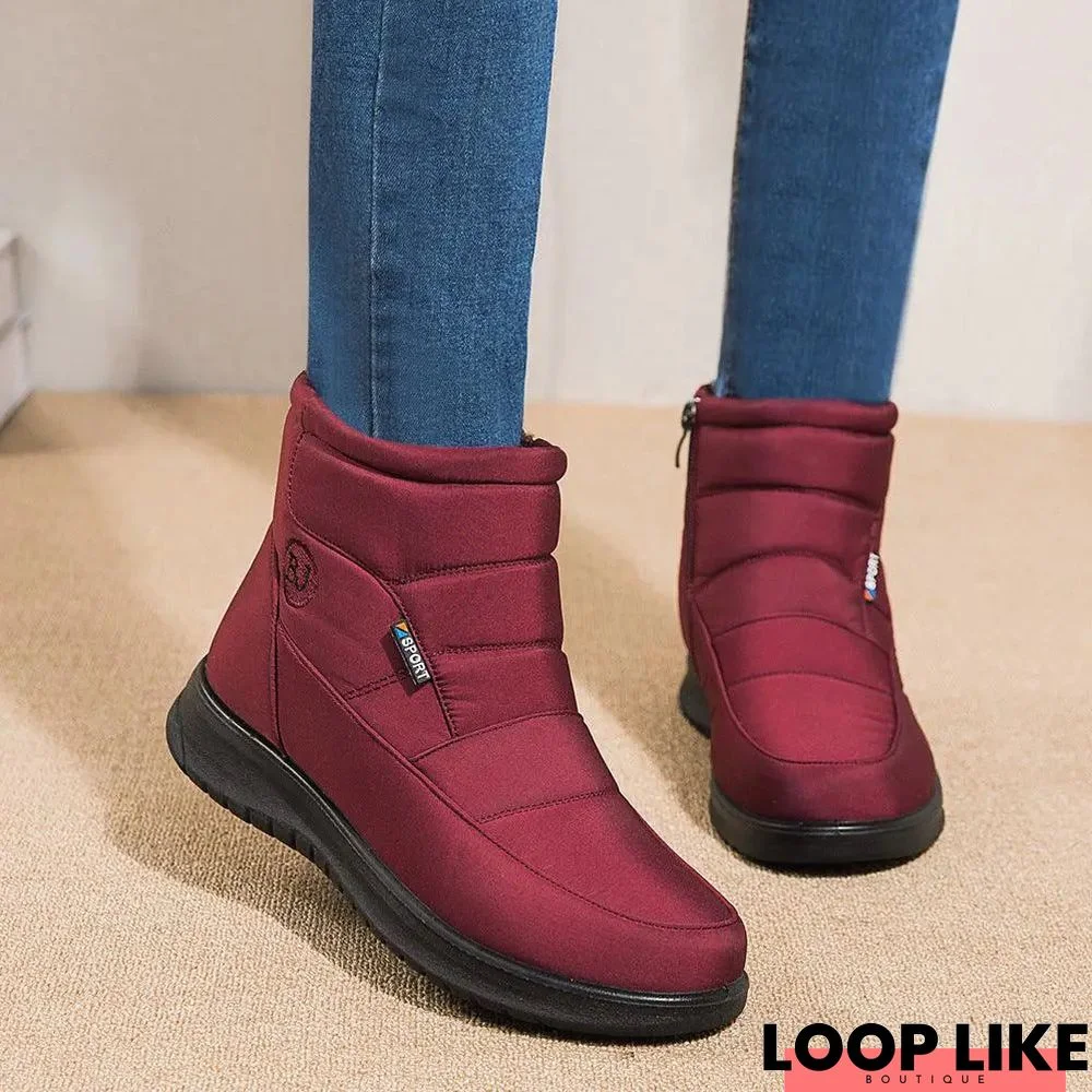 Ankle Boots For Women Non-slip Waterproof Snow Boots Flat