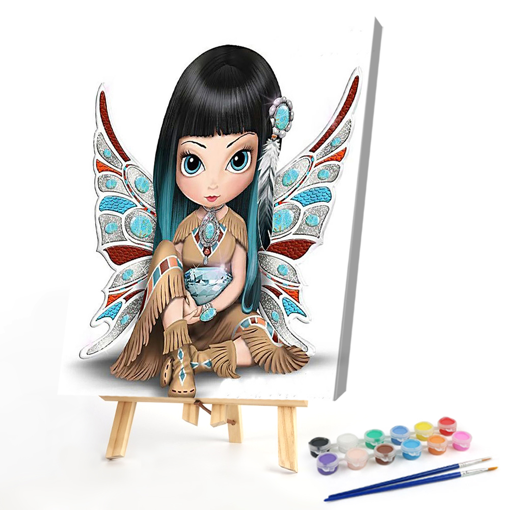 

40*50CM - Paint By Numbers - Big Eyes Doll, 501 Original