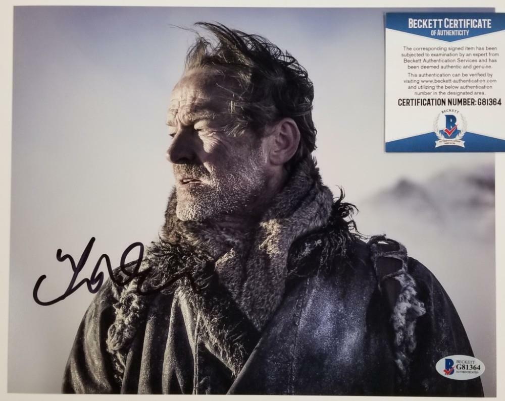 IAIN GLEN Signed Game of Thrones 8x10 Photo Poster painting Jorah Mormont (B) ~ Beckett BAS COA