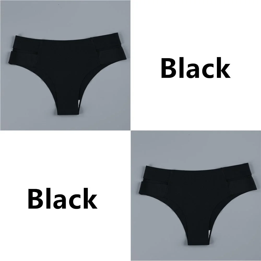 Seamless Women Pantys Girls Thongs Low Waisted Soft Woman Panties Briefs Fashion Solid Colors M-XL Sexy Underpants For Women New