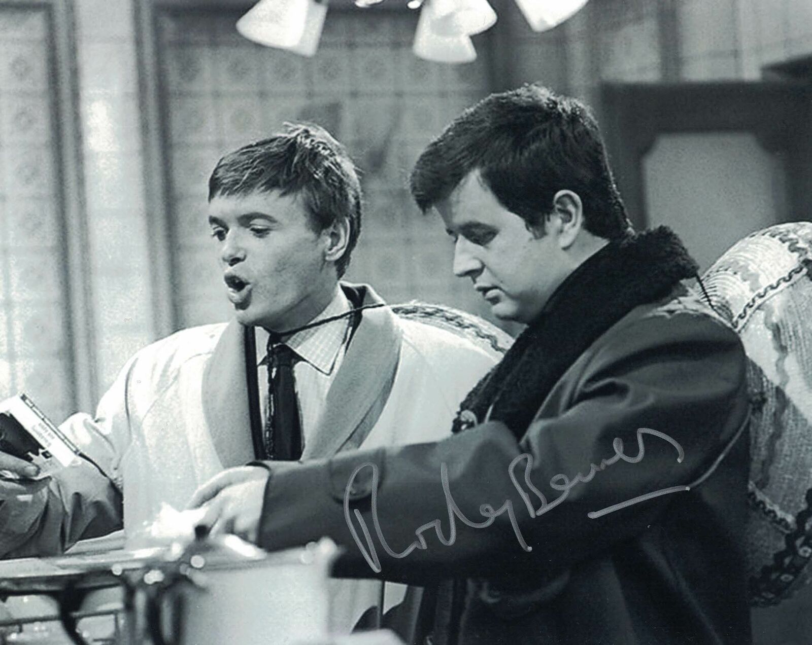 RODNEY BEWES - Bob Ferris - Likely Lads hand signed 10 x 8 Photo Poster painting