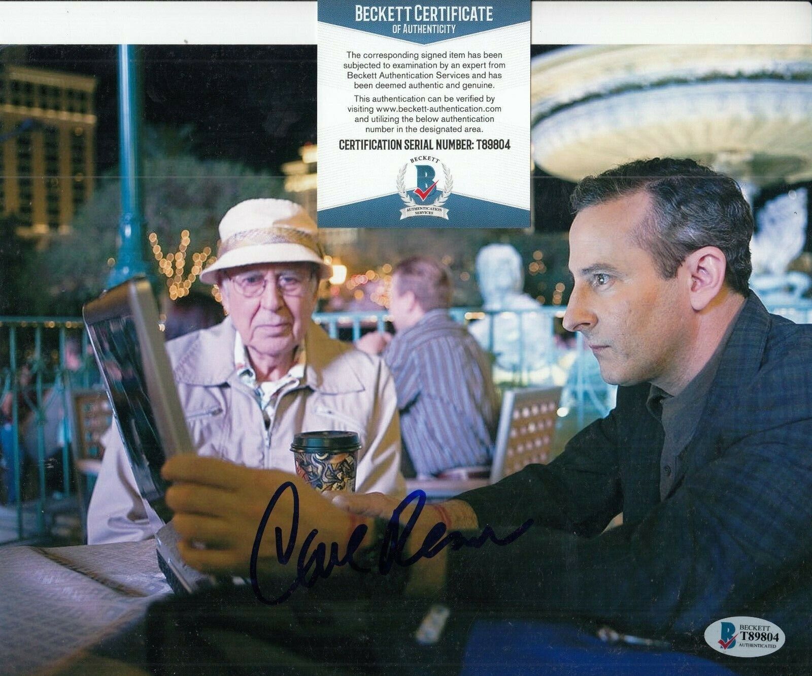 CARL REINER signed (OCEAN'S ELEVEN) Saul Bloom 8X10 Photo Poster painting BECKETT BAS T89804