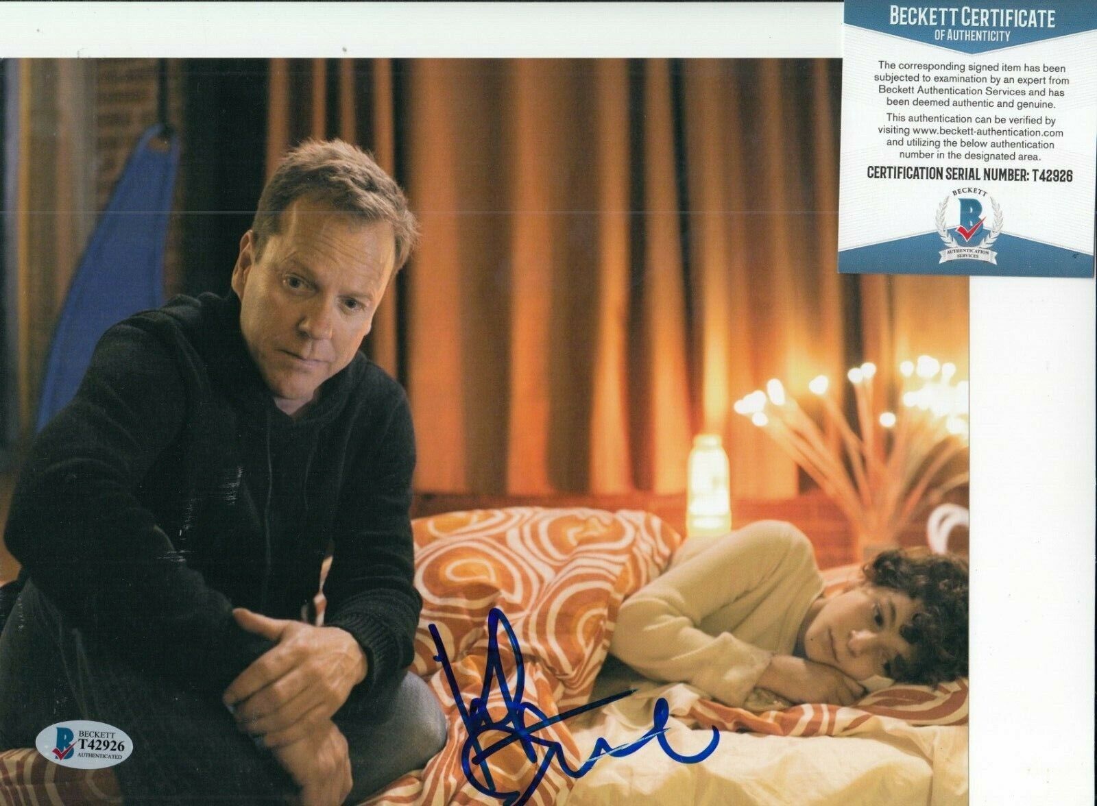 KIEFER SUTHERLAND signed (24) *Jack Bauer* 8X10 Photo Poster painting BECKETT BAS T42926