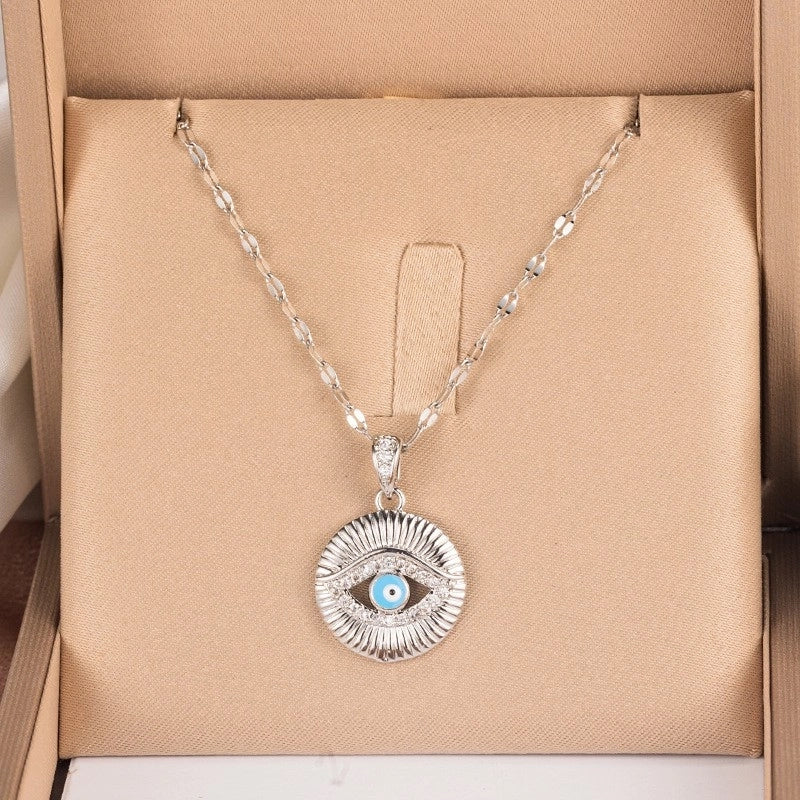 Elegant Animal Star Heart Shape Titanium Steel Rhinestones Plating Inlay Pendant Necklace