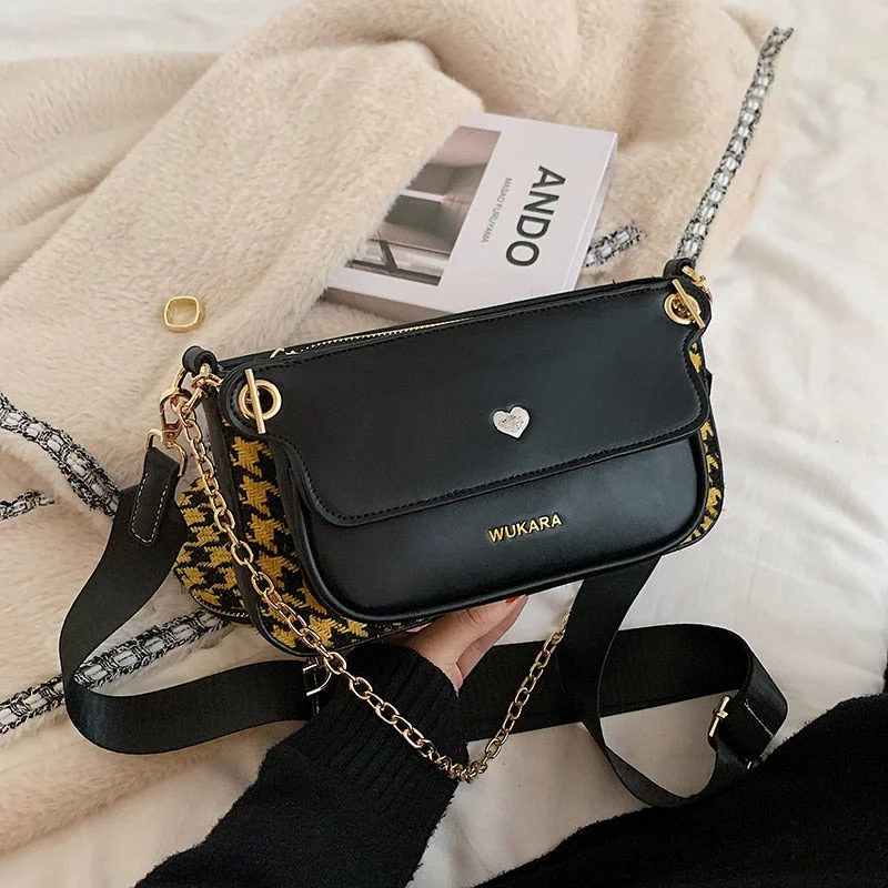 էѧӧܧ fashion women shoulder bags designer messenger bags luxury pu leather crossbody bag lady small purse 3 bag set