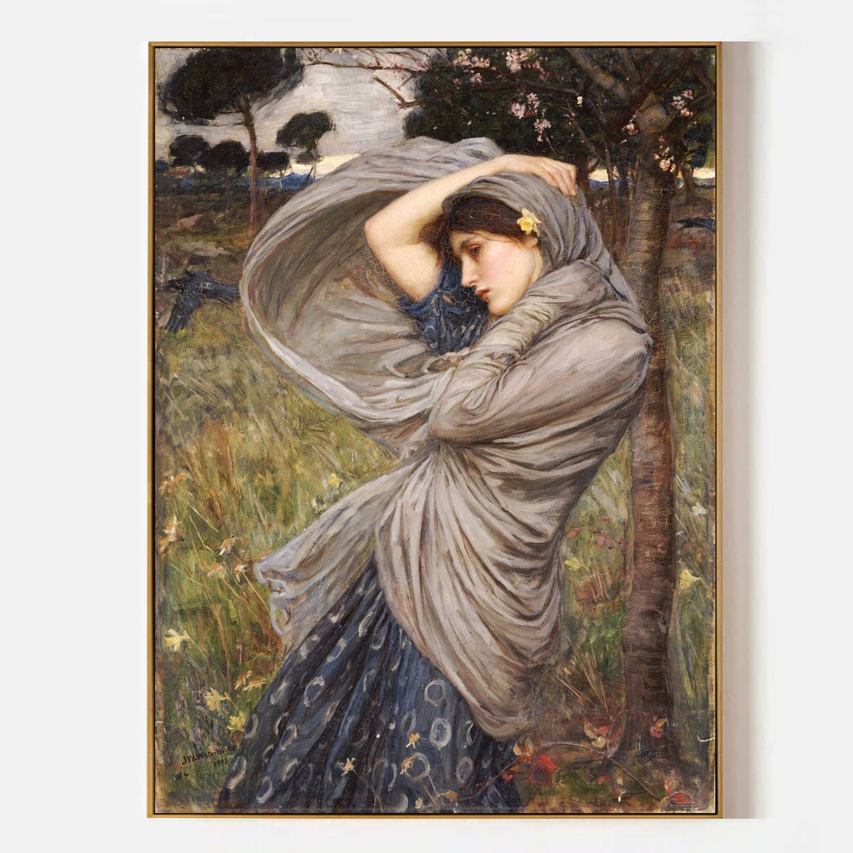 Arabelart Boreas by John William Waterhouse - Famous Art Reproduction