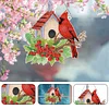 >SALE<Acrylic Single-Sided DIY Diamond Painting Hanging Pendant (Bird House Cardinal)