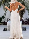 Crochet Plunging Condole Belt Maxi Dress