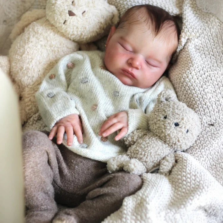 20" Cute Realistic Handmade Sleeping Girl Reborn Baby Doll Fekina,Play with Children：Realistic Reborn Baby Dolls By Rsgdolls®