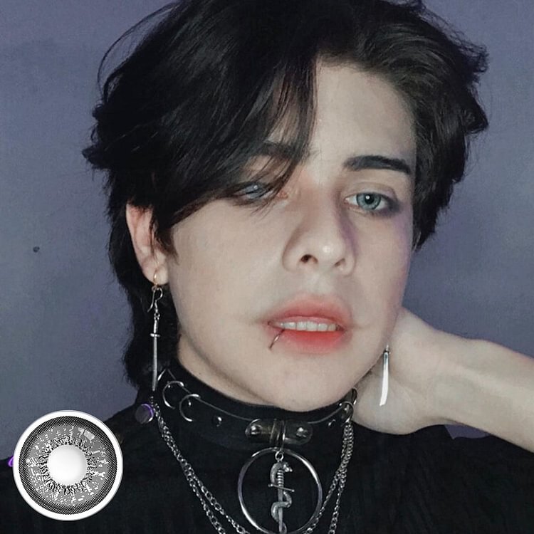Love Words Gray Contact Lenses