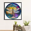 Diamond Painting-DIY Full Round Drill Stained Glass Dragonfly