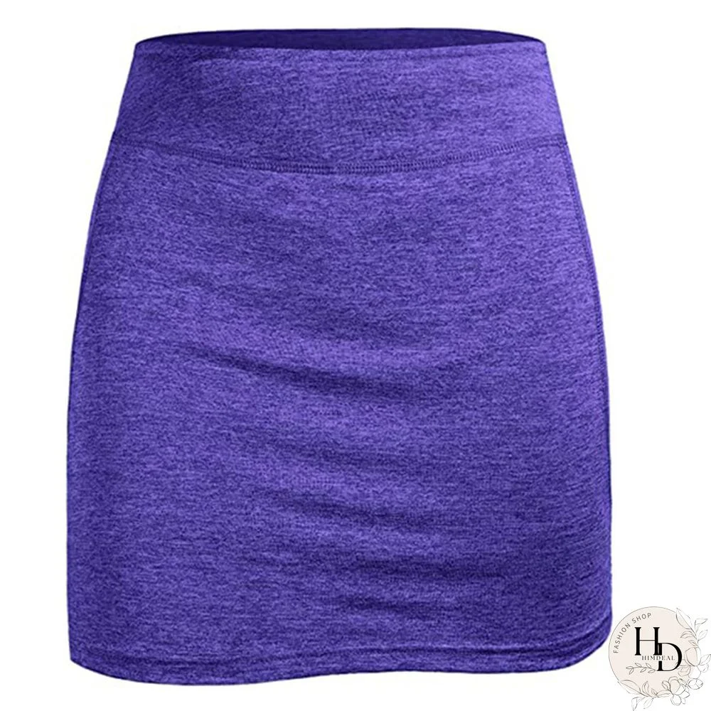 Womens Summer Athletic Tennis Skirt Golf Inner Shorts Elastic Sports Running Golf Skort With Pockets