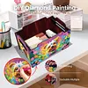5D diy Diamond Painting Kunst dekorative Aufbewahrungsbox Holz Lagerung Clutch (Hund)