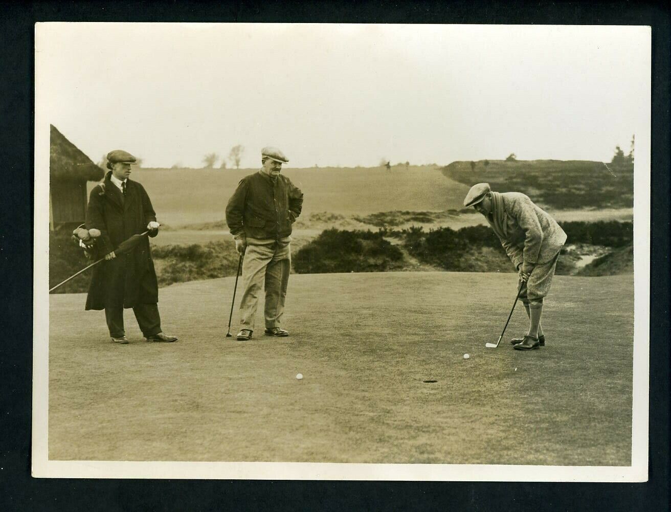 Medical Golfers Society vs Pros Sandy Herd 1920s Press Photo Poster painting Walton Heath Surrey