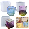 Epoxy Resin Silicone Mold for Flowerpot Pen/Candle Soap Holder Mold Craft Tool