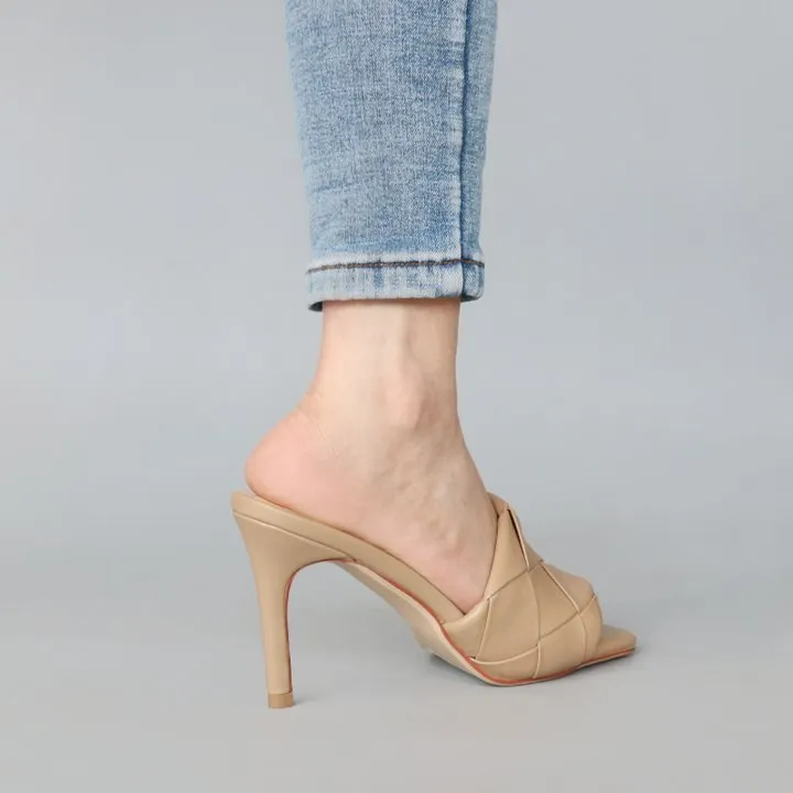 90mm Women's Square Open Toe Sandals Stiletto Heeled Women Sandals-vocosishoes