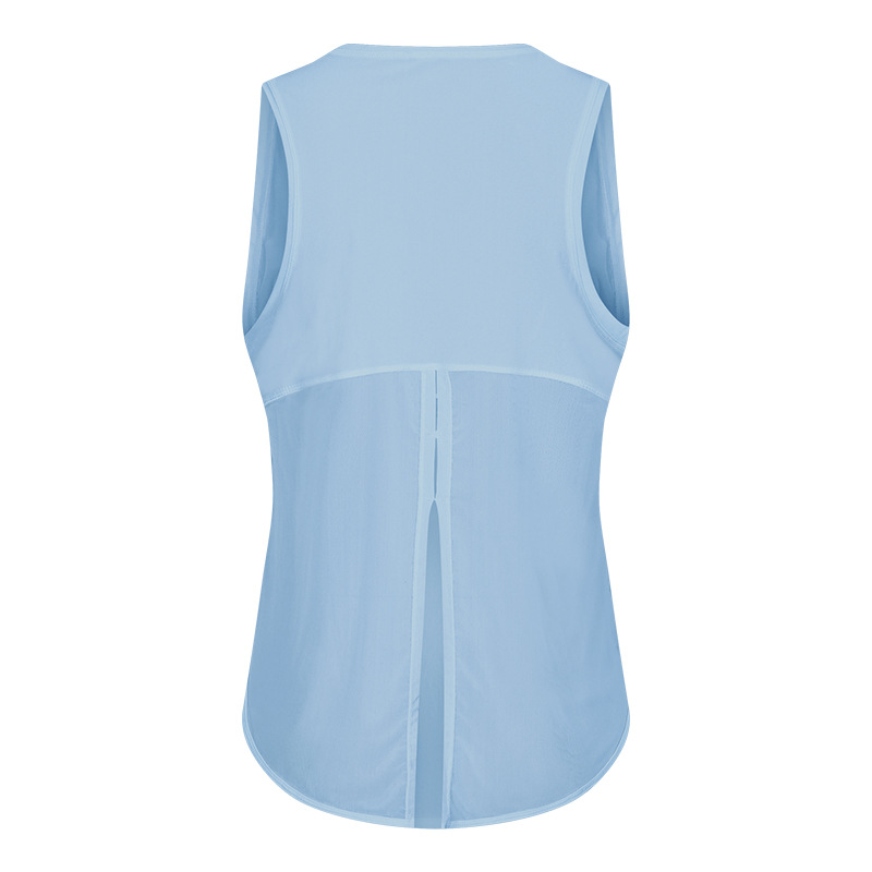 Environmental gray sleeveless exercise shirts