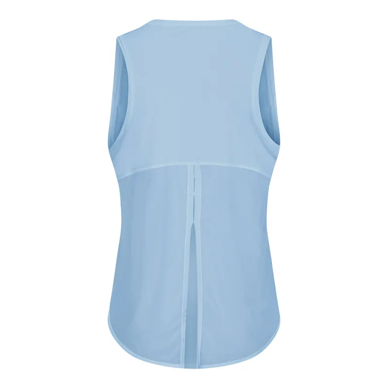 Environmental gray sleeveless exercise shirts