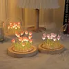 Artificial Tulip Flower Night Light Bedside Lamp LED Night Lamp Christmas Gifts